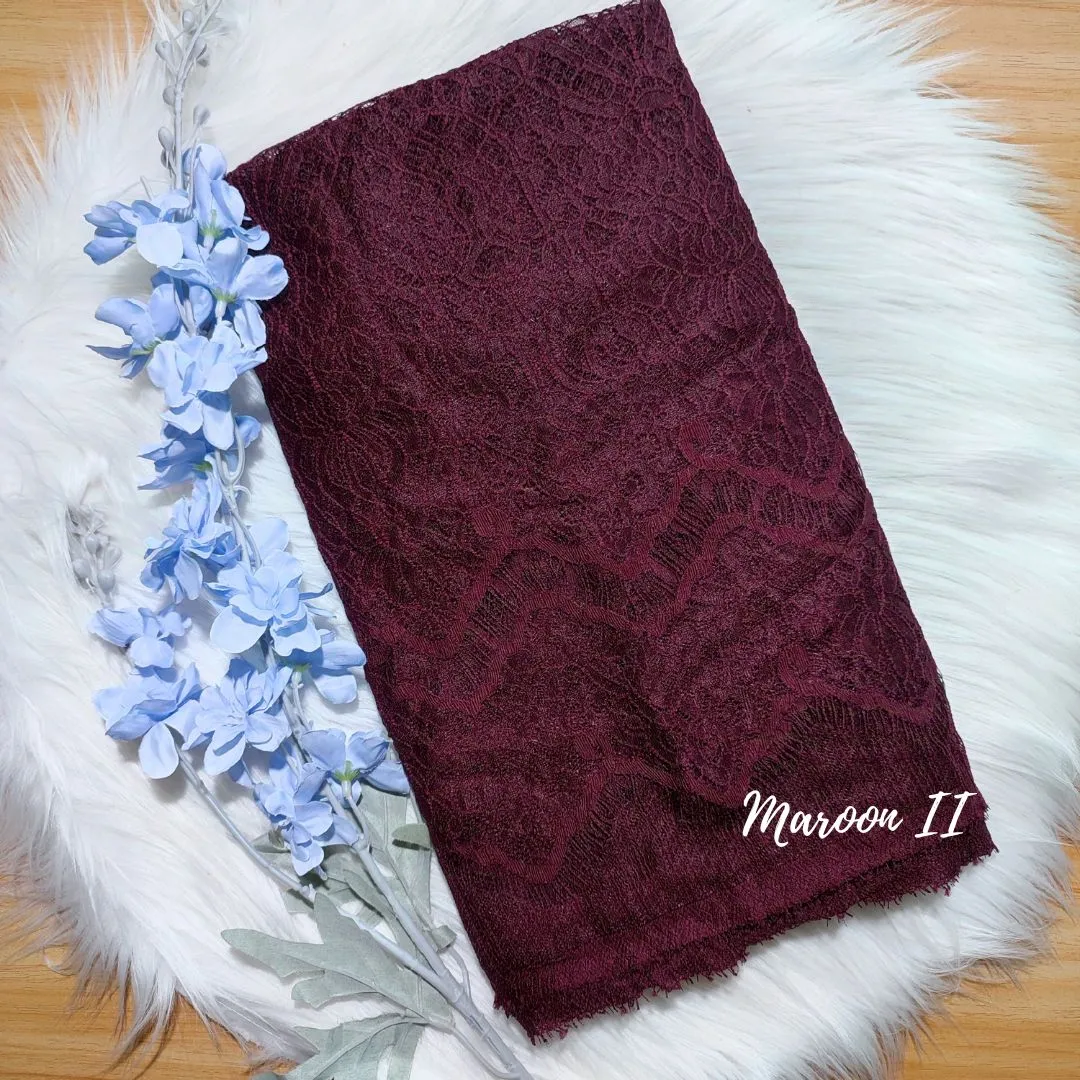 PANEL BRUKAT CHANTILLY - [ KODE 5076A ] - GRADE B - KEBAYA MODERN - GAUN PENGANTIN - BUSANA PESTA view 10
