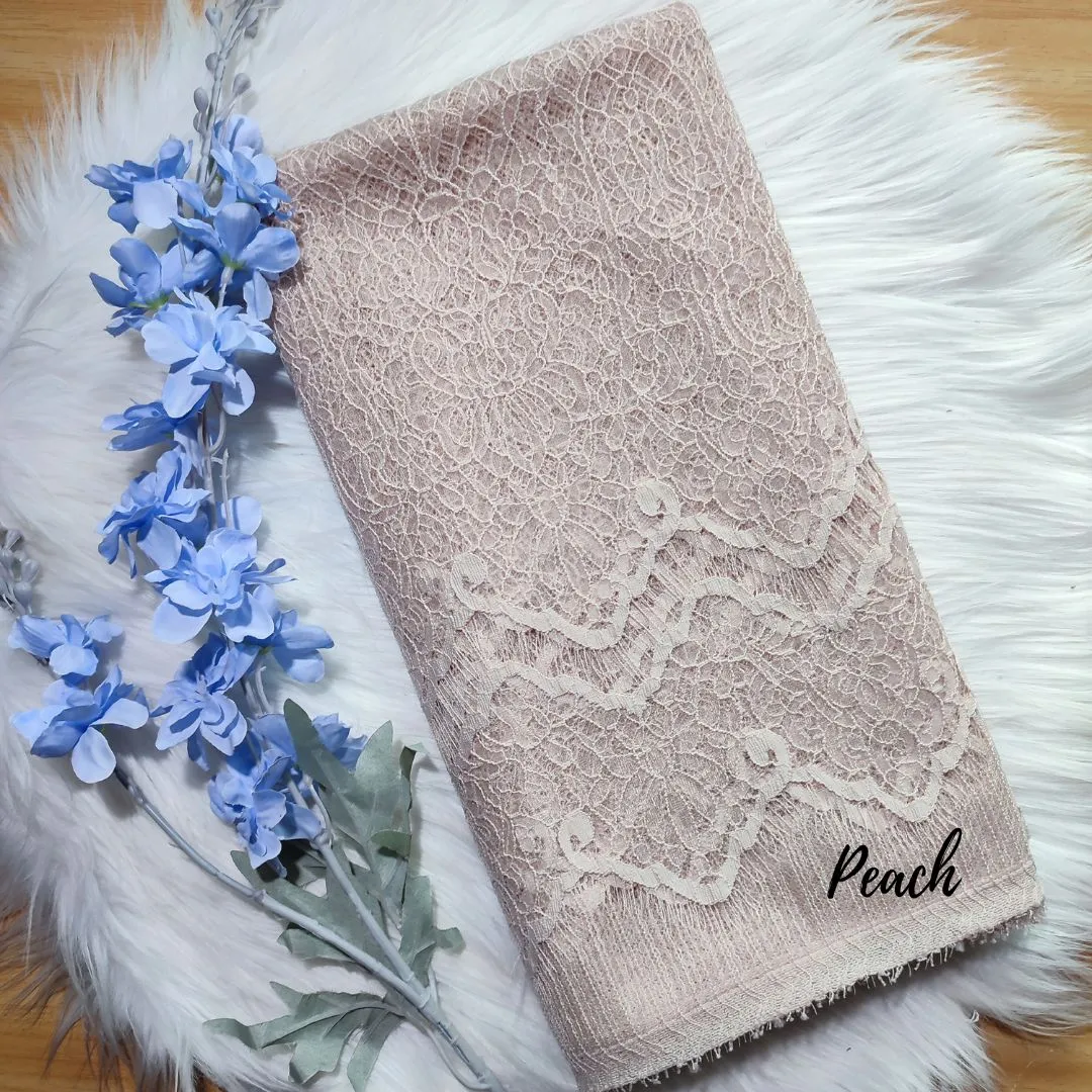 PANEL BRUKAT CHANTILLY - [ KODE 5076A ] - GRADE B - KEBAYA MODERN - GAUN PENGANTIN - BUSANA PESTA view 14