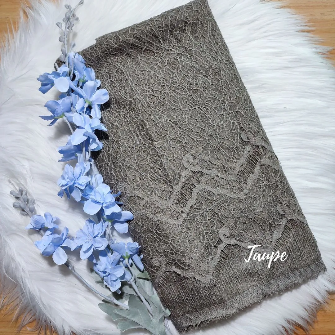 PANEL BRUKAT CHANTILLY - [ KODE 5076A ] - GRADE B - KEBAYA MODERN - GAUN PENGANTIN - BUSANA PESTA view 12