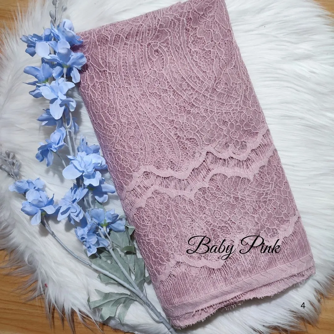 PANEL CHANTILLY POLOS - [ KODE 3945A ] - GRADE B - BAHAN KEBAYA - GAUN PENGANTIN - GAUN PESTA view 20
