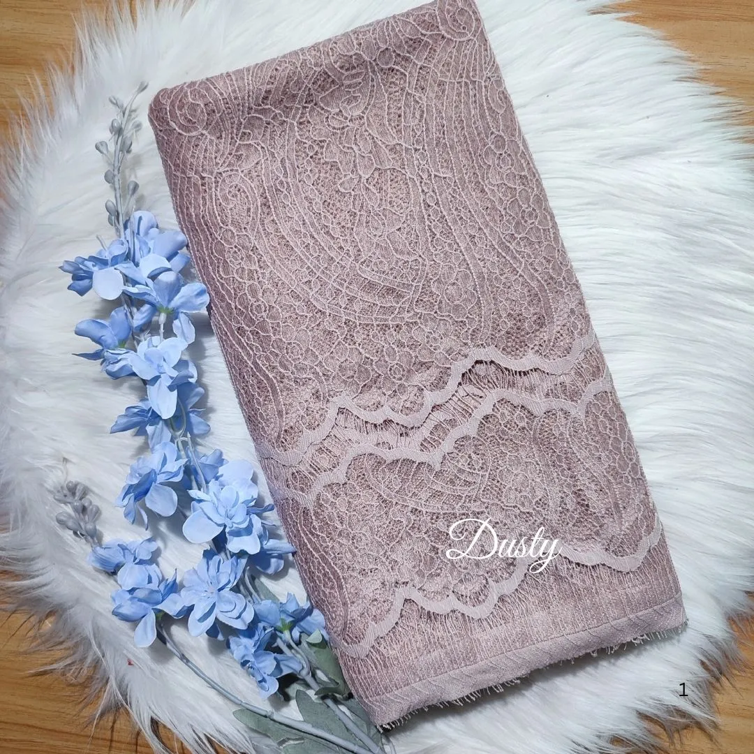 PANEL CHANTILLY POLOS - [ KODE 3945A ] - GRADE B - BAHAN KEBAYA - GAUN PENGANTIN - GAUN PESTA view 15