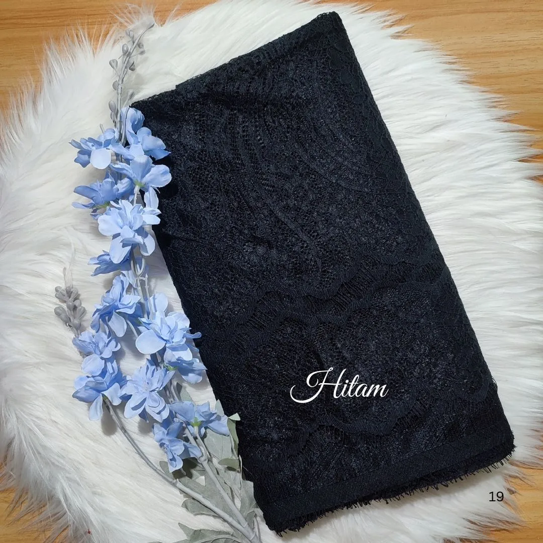 PANEL CHANTILLY POLOS - [ KODE 3945A ] - GRADE B - BAHAN KEBAYA - GAUN PENGANTIN - GAUN PESTA view 25