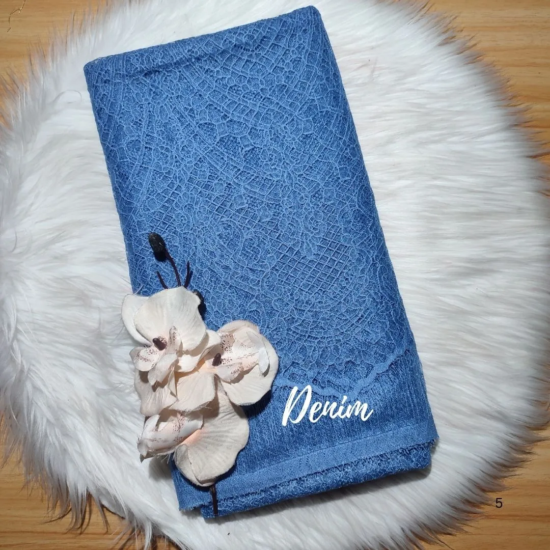 PANEL CHANTILLY POLOS [ KODE 5898 ] - GRADE B - BAHAN KEBAYA - KEBAYA MODERN - GAUN PENGANTIN. view 13