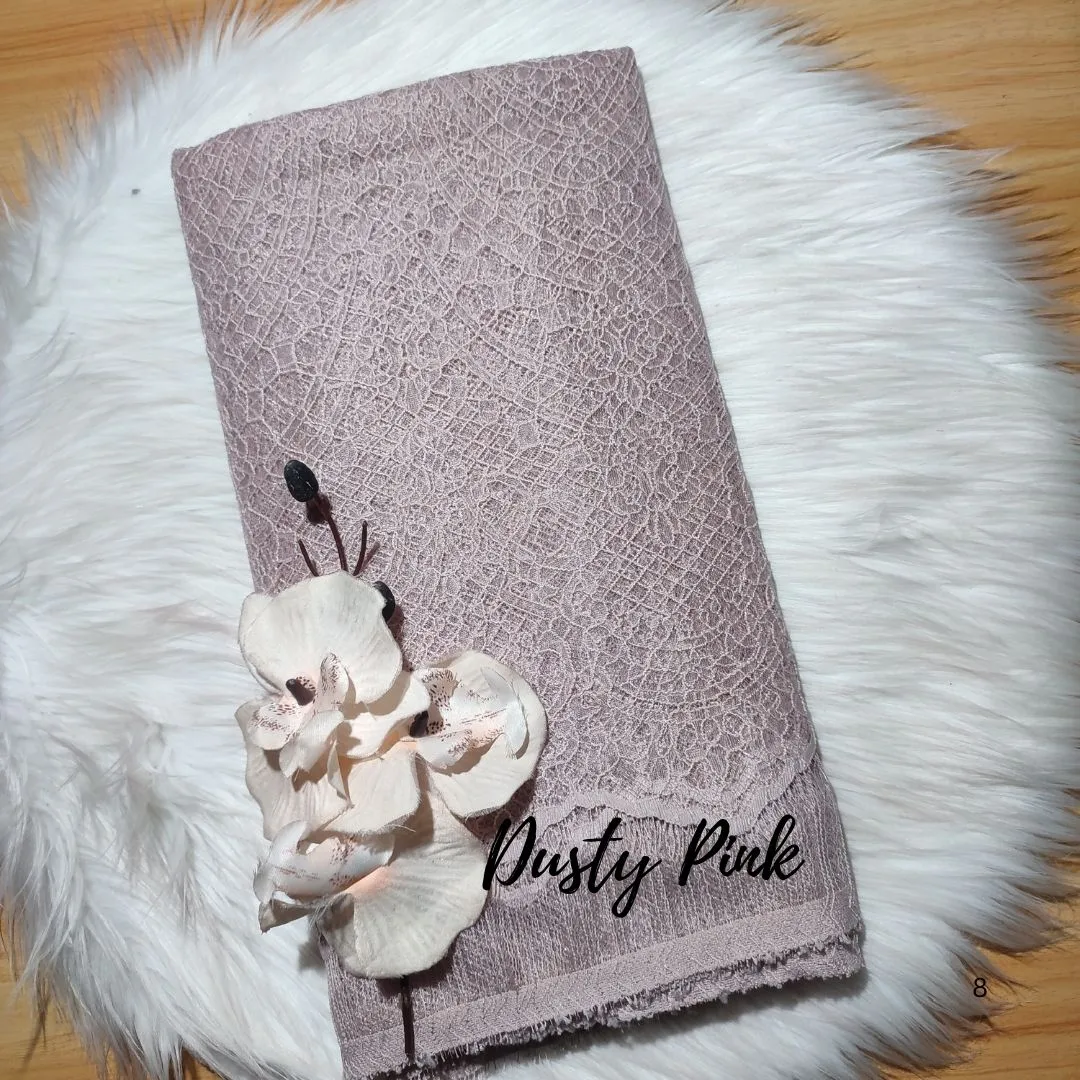 PANEL CHANTILLY POLOS [ KODE 5898 ] - GRADE B - BAHAN KEBAYA - KEBAYA MODERN - GAUN PENGANTIN. view 6