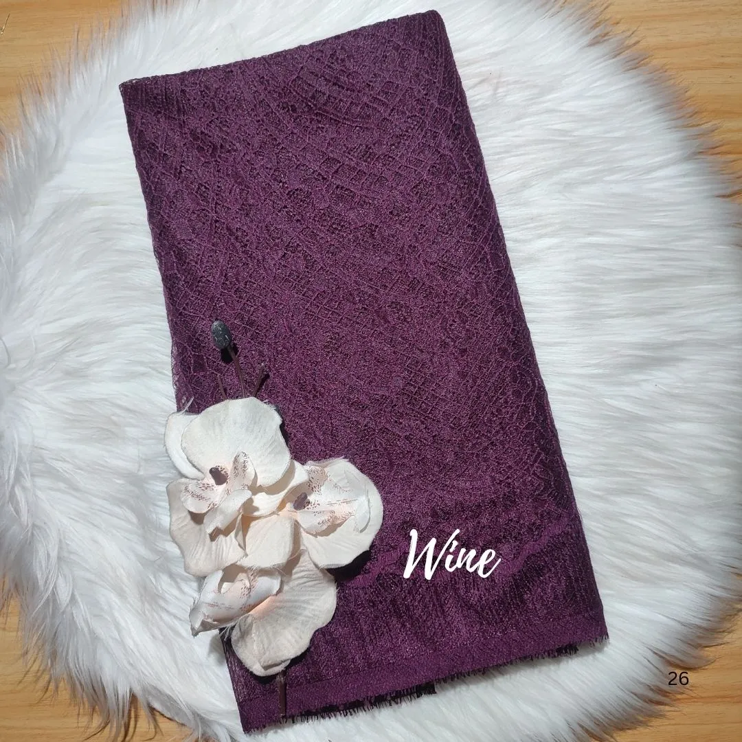 PANEL CHANTILLY POLOS [ KODE 5898 ] - GRADE B - BAHAN KEBAYA - KEBAYA MODERN - GAUN PENGANTIN. view 18