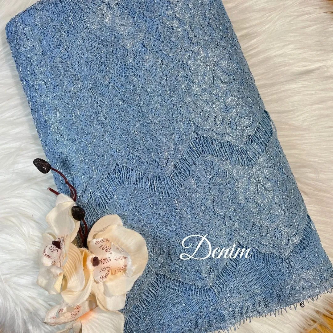PANEL FULL METALIC - [ KODE 5215 ] - GRADE B - BAHAN KEBAYA - KEBAYA MODERN - GAUN PENGANTIN ELEGANT view 6