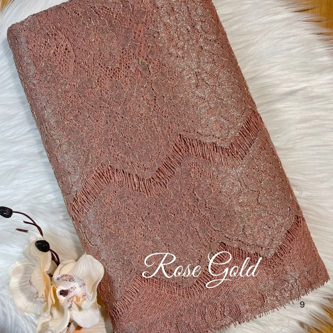 PANEL FULL METALIC - [ KODE 5215 ] - GRADE B - BAHAN KEBAYA - KEBAYA MODERN - GAUN PENGANTIN ELEGANT view 5