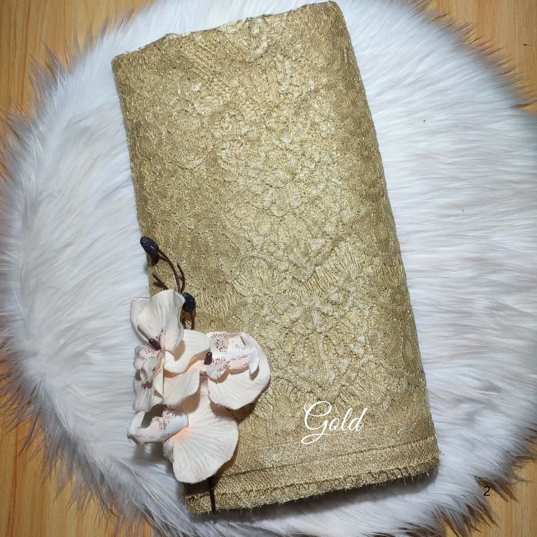 PANEL FULL METALIC - [ KODE 5460 ] - GRADE B - BAHAN KEBAYA - GAUN PENGANTIN - FASHION MODERN view 4