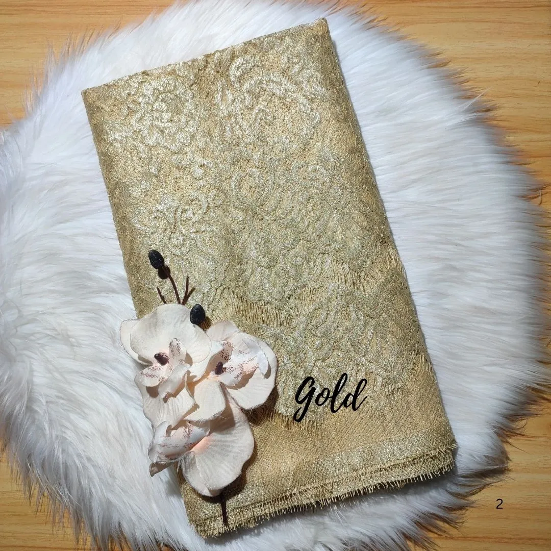 PANEL FULL METALIC - [ KODE 5650 ] - GRADE B - BAHAN KEBAYA - KEBAYA MODERN - GAUN PENGANTIN view 2