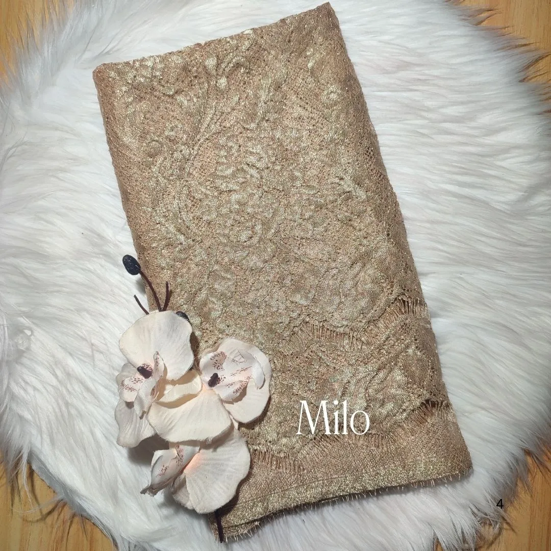 PANEL FULL METALIC - [ KODE 5791 ] - GRADE B - BAHAN KEBAYA -GAUN PENGANTIN - KEBAYA MODERN view 8