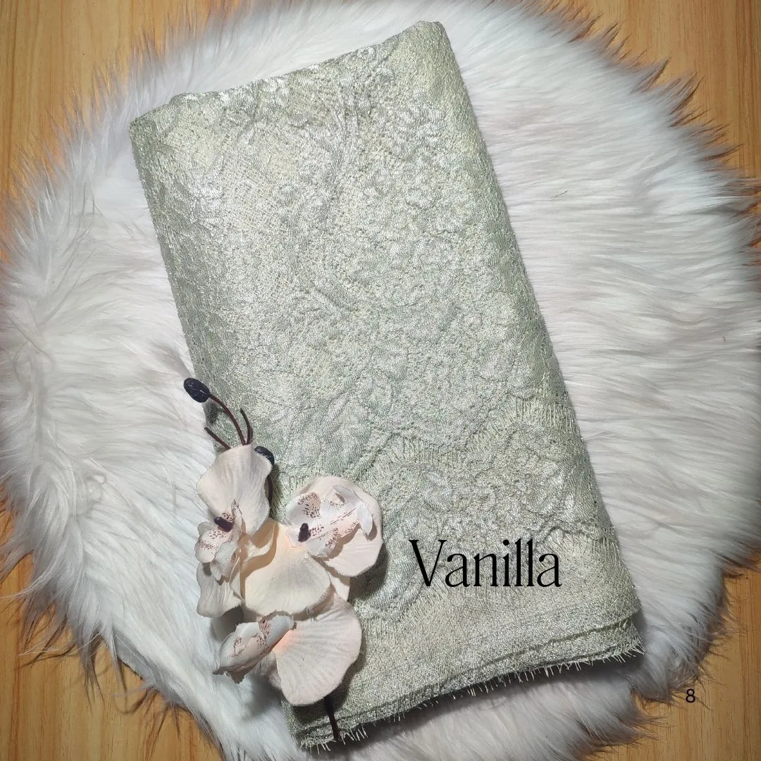 PANEL FULL METALIC - [ KODE 5791 ] - GRADE B - BAHAN KEBAYA -GAUN PENGANTIN - KEBAYA MODERN view 7