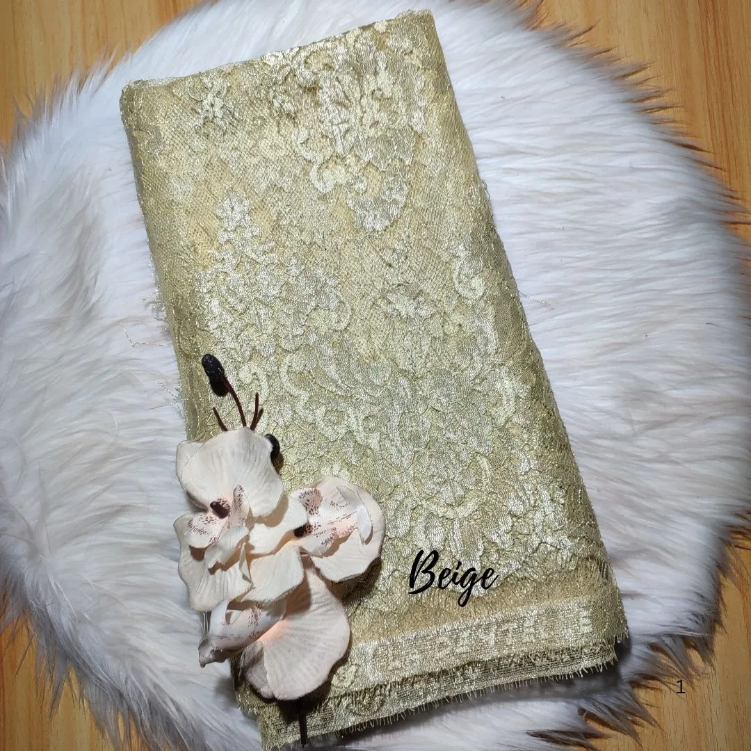 PANEL FULL METALIC CEPLOK / SHEARING - [ KODE 3477 ] - GRADE B - SEMI PRANCIS - KEBAYA MODERN - GAUN PENGANTIN view 17