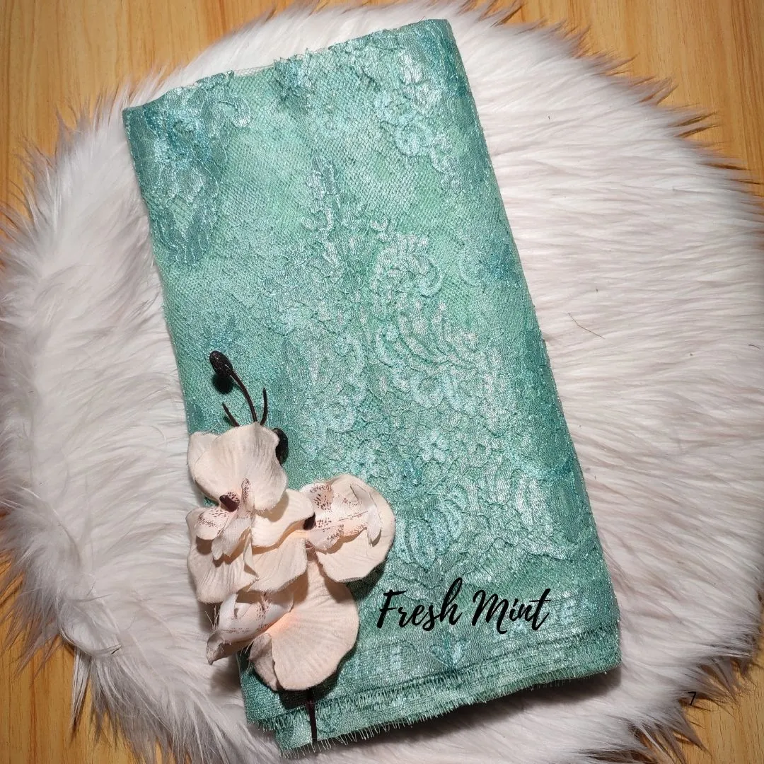PANEL FULL METALIC CEPLOK / SHEARING - [ KODE 3477 ] - GRADE B - SEMI PRANCIS - KEBAYA MODERN - GAUN PENGANTIN view 8