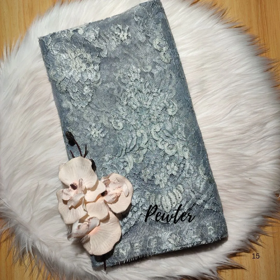 PANEL FULL METALIC CEPLOK / SHEARING - [ KODE 3477 ] - GRADE B - SEMI PRANCIS - KEBAYA MODERN - GAUN PENGANTIN view 15