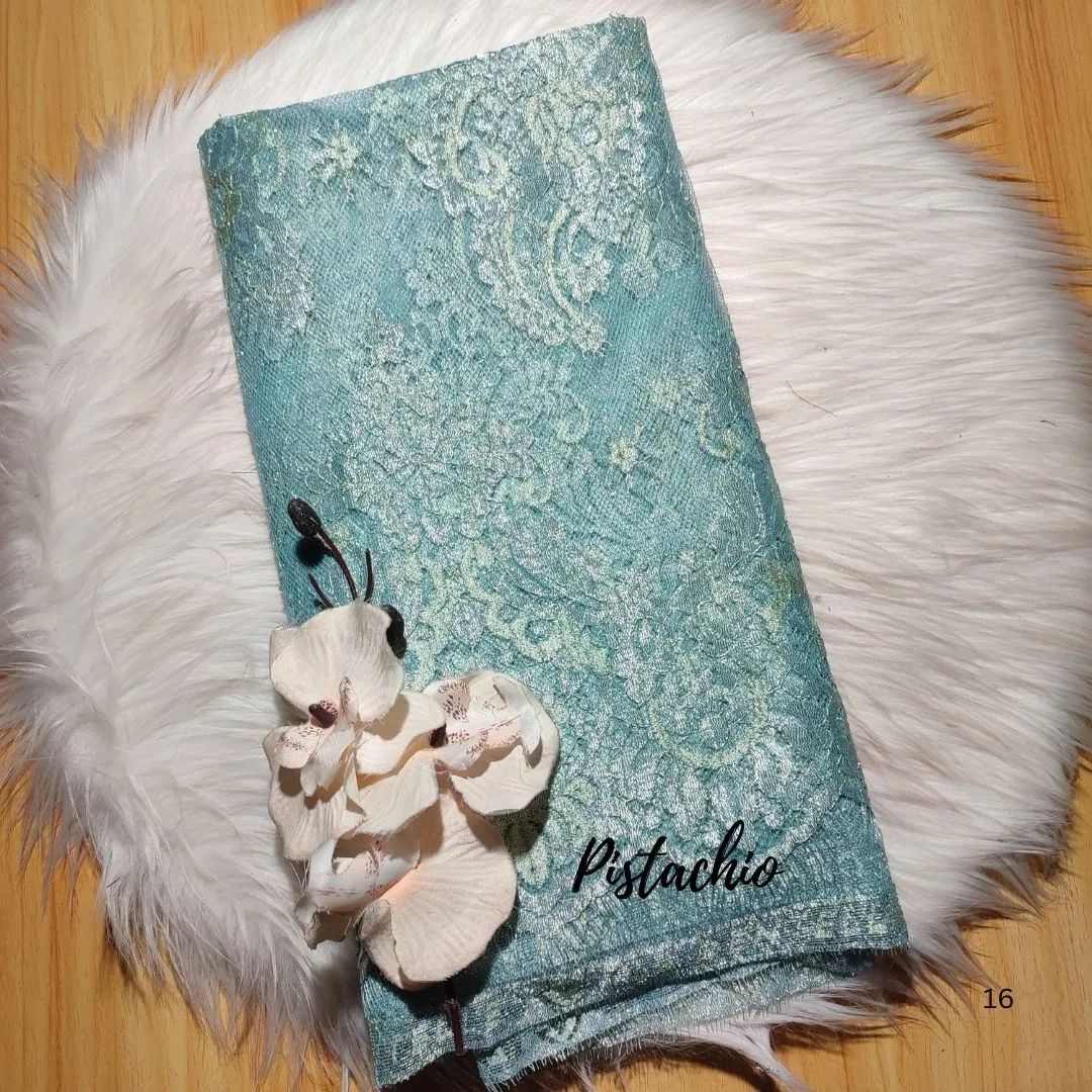 PANEL FULL METALIC CEPLOK / SHEARING - [ KODE 3477 ] - GRADE B - SEMI PRANCIS - KEBAYA MODERN - GAUN PENGANTIN view 2