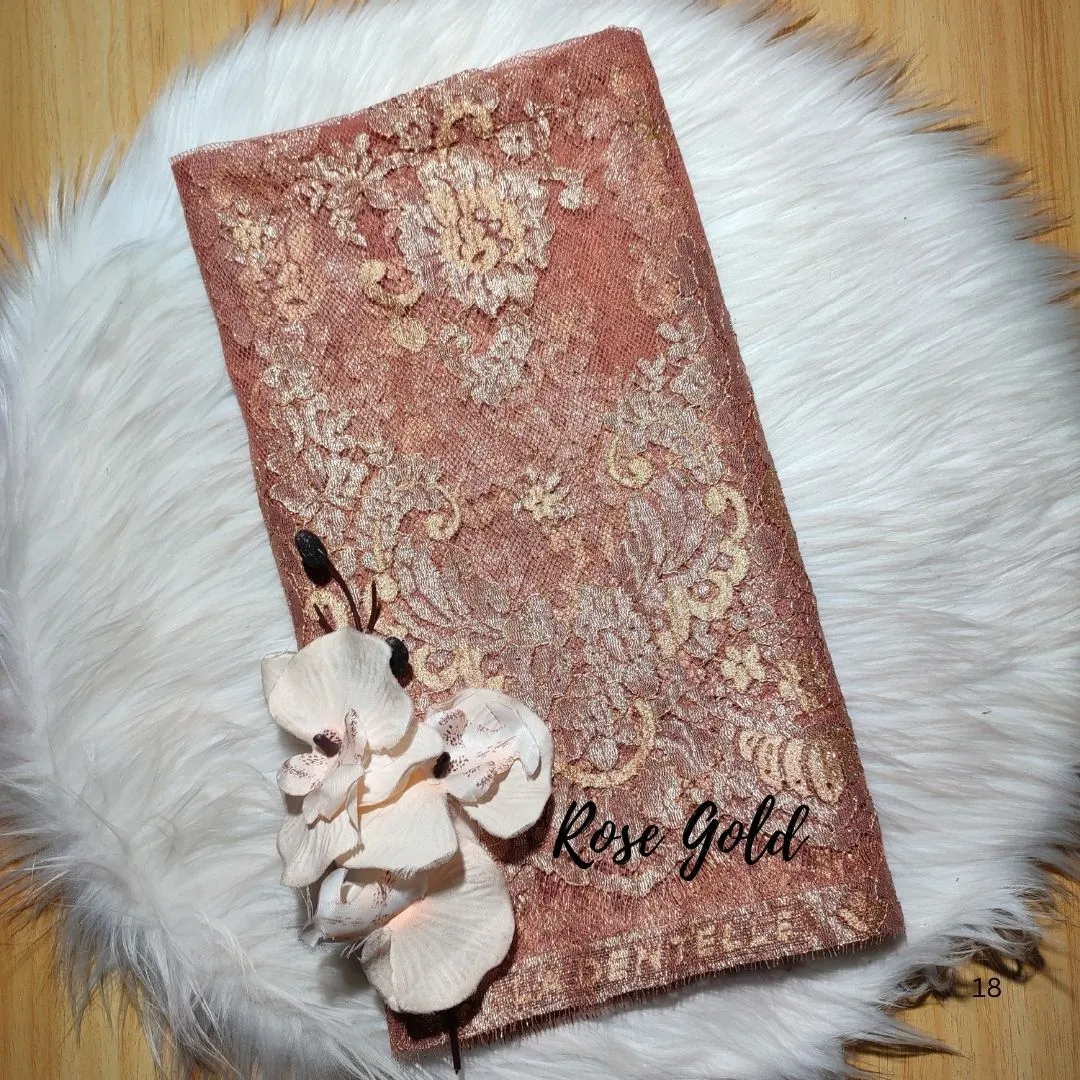 PANEL FULL METALIC CEPLOK / SHEARING - [ KODE 3477 ] - GRADE B - SEMI PRANCIS - KEBAYA MODERN - GAUN PENGANTIN view 3