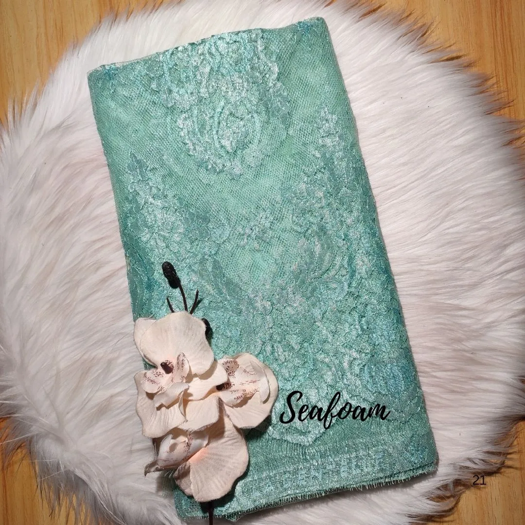 PANEL FULL METALIC CEPLOK / SHEARING - [ KODE 3477 ] - GRADE B - SEMI PRANCIS - KEBAYA MODERN - GAUN PENGANTIN view 12
