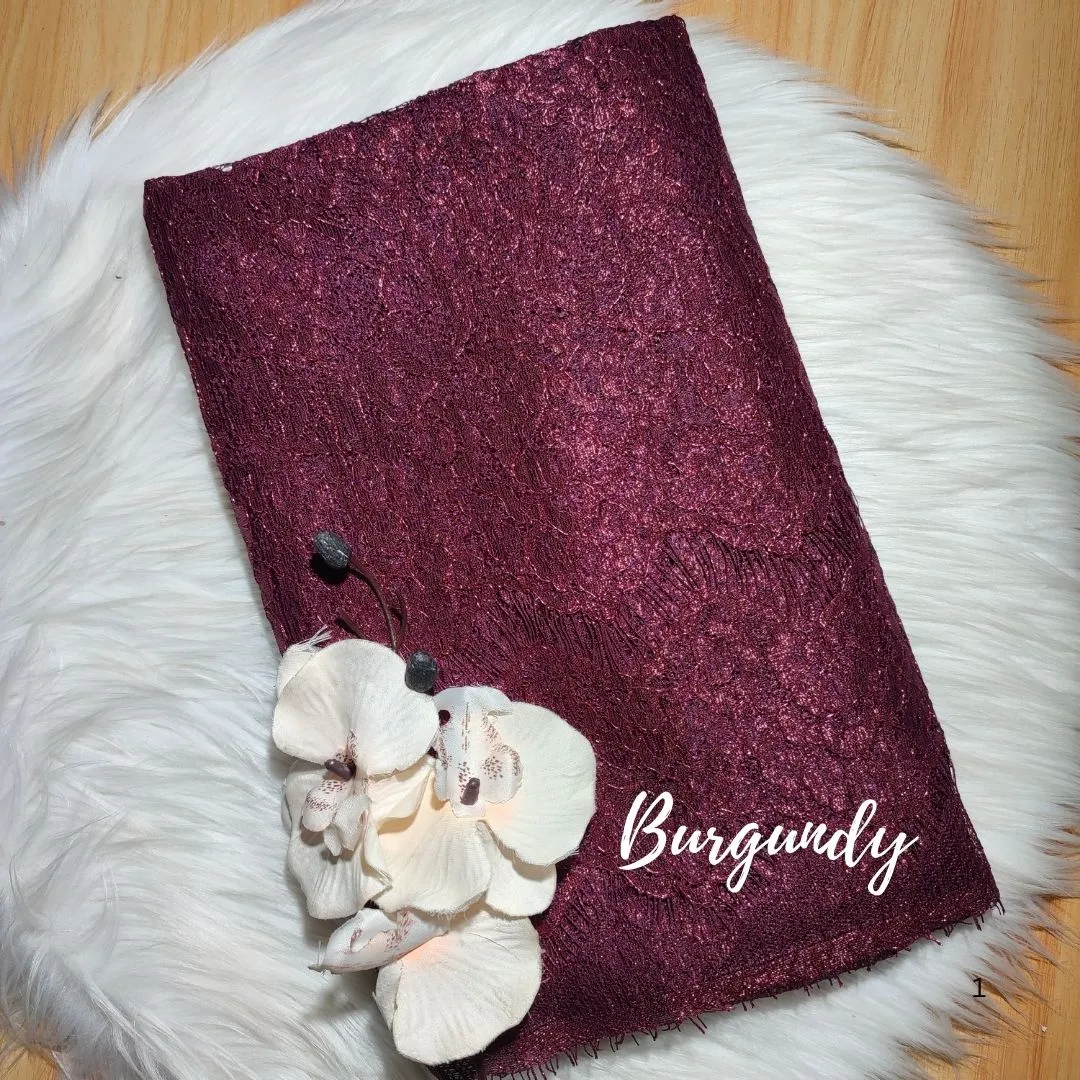 PANEL FULL METALIC CORD- [ KODE 3153 ] - GRADE B - BAHAN KEBAYA - KEBAYA MODERN - DRESS view 8