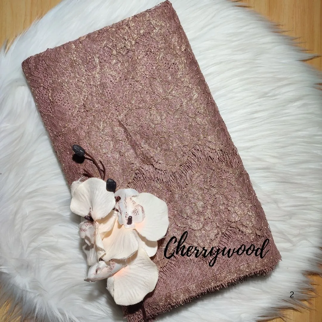 PANEL FULL METALIC CORD- [ KODE 3153 ] - GRADE B - BAHAN KEBAYA - KEBAYA MODERN - DRESS view 14