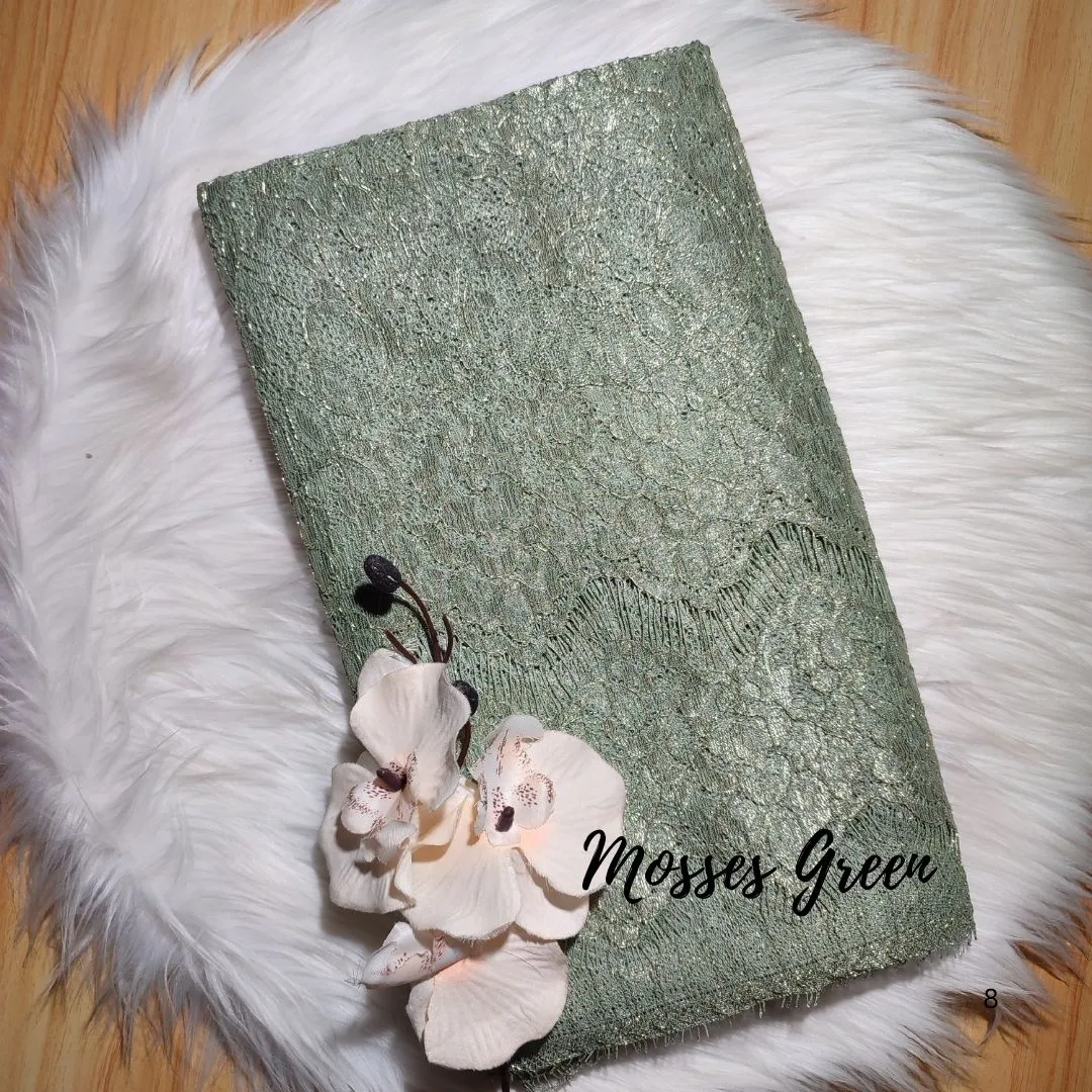 PANEL FULL METALIC CORD- [ KODE 3153 ] - GRADE B - BAHAN KEBAYA - KEBAYA MODERN - DRESS view 12