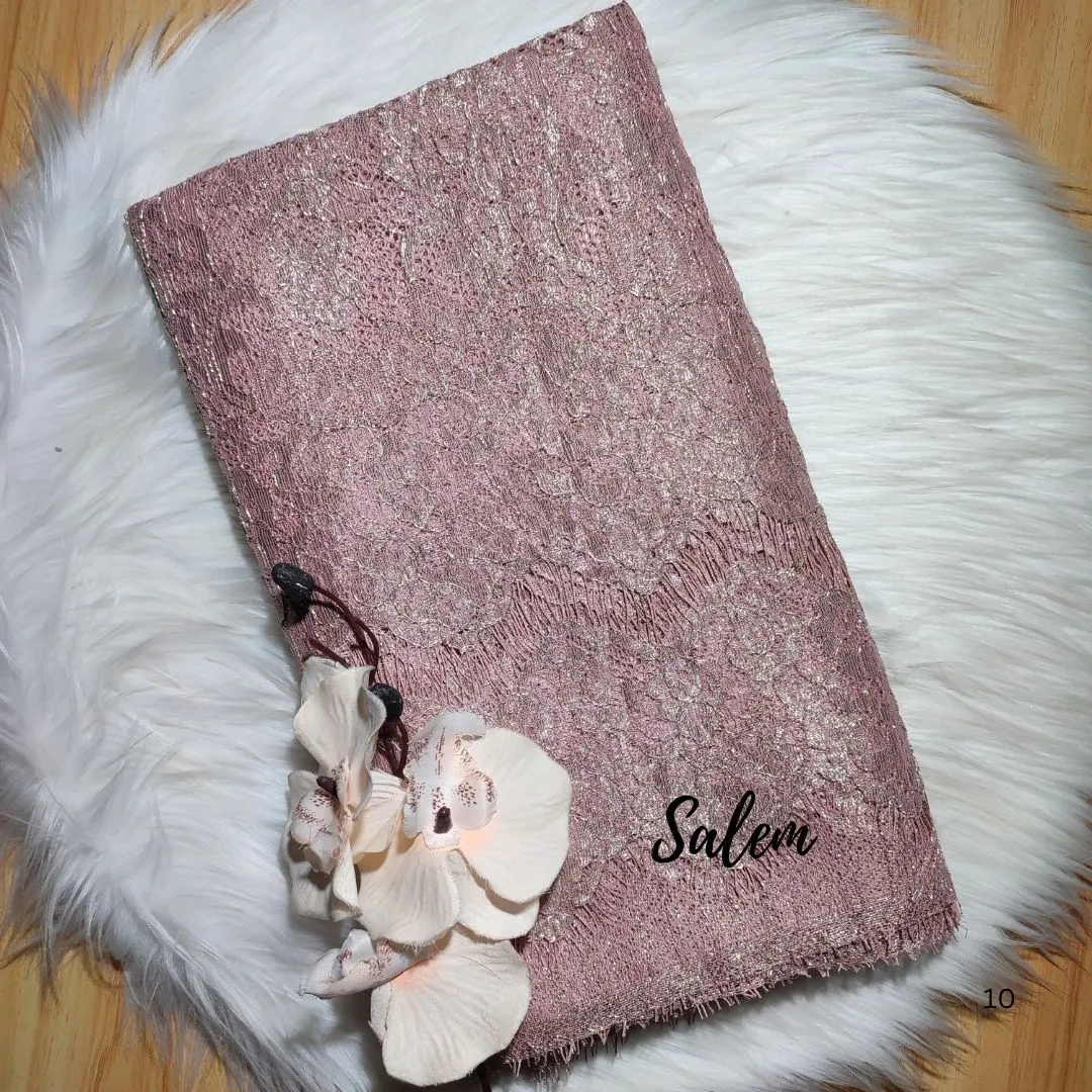 PANEL FULL METALIC CORD- [ KODE 3153 ] - GRADE B - BAHAN KEBAYA - KEBAYA MODERN - DRESS view 3
