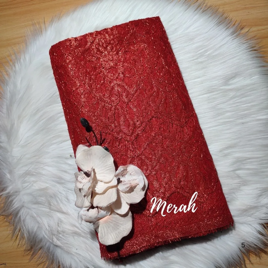 PANEL METALIC LAMINATE - [ KODE 5486 ] - GRADE B - BAHAN BRUKAT - BAHAN KEBAYA - KEBAYA MODERN view 4